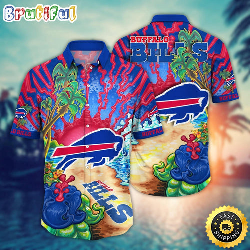 NFL Buffalo Bills Hawaiian Shirt Flower Hawaii Shirt For Football Fans