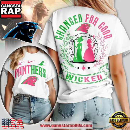 NFL Carolina Panthers Wicked Changed For Good Women T-Shirt