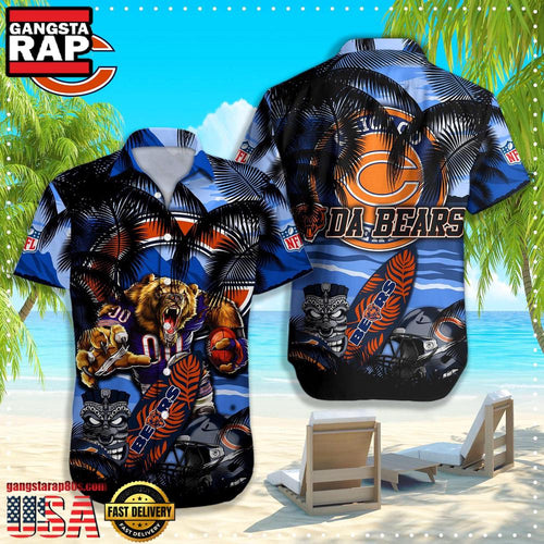 NFL Chicago Bears Hawaiian Shirt For Men Women
