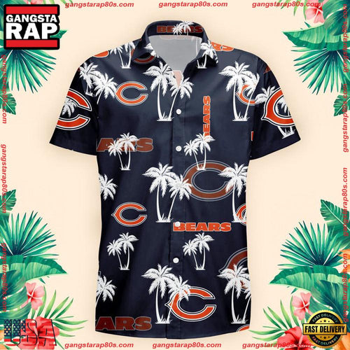 NFL Chicago Bears Palm Tree Pattern Hawaii Shirt