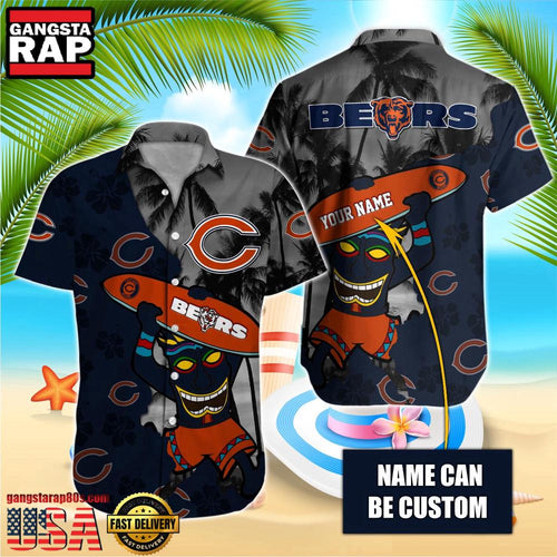 NFL Chicago Bears Retro Custom Hawaiian Shirts For Men Women