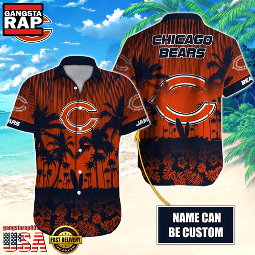 NFL Chicago Bears Vintage Style Custom Aloha Shirts For Men Women