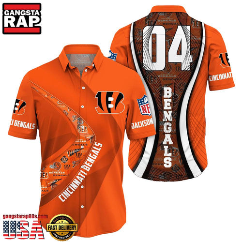 NFL Cincinnati BengalsCustom Name Number New Design Hawaiian Shirt For Men Women