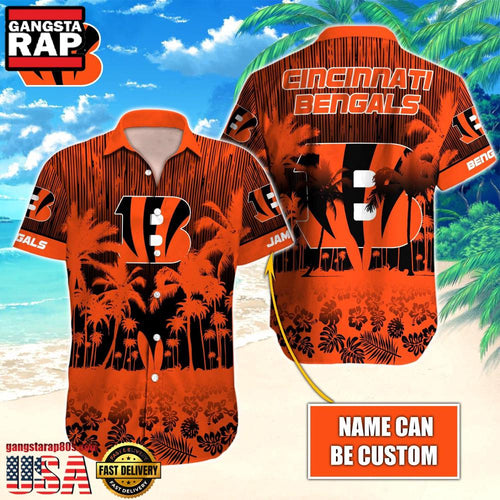 NFL Cincinnati Bengals Vintage Style Custom Aloha Shirts For Men Women