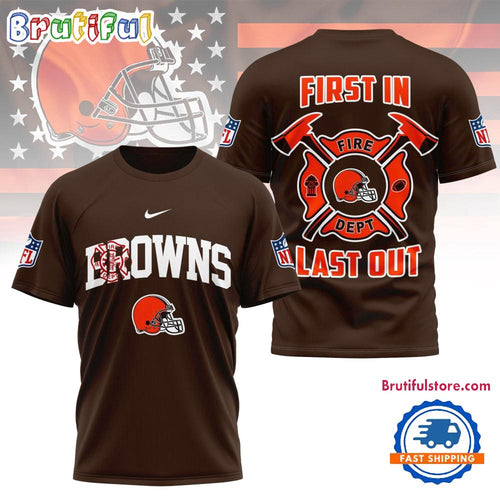 NFL Cleveland Browns 2025 Fire Dept Unisex 3D Shirt