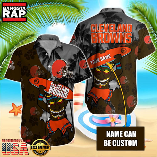 NFL Cleveland Browns Retro Custom Hawaiian Shirts For Men Women