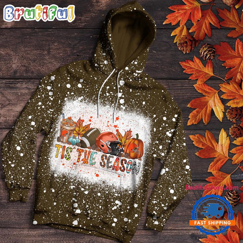 NFL Cleveland Browns Tis The Season Special Pumpkin Halloween Hoodie Shirt