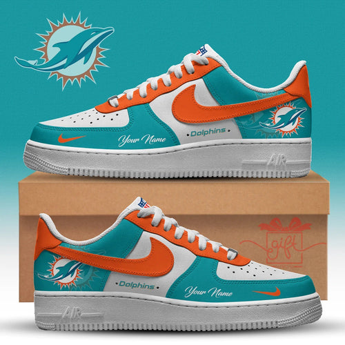 NFL Custom Miami Dolphins New 2026 Version Nike Air Force 1 Fashions Shoes