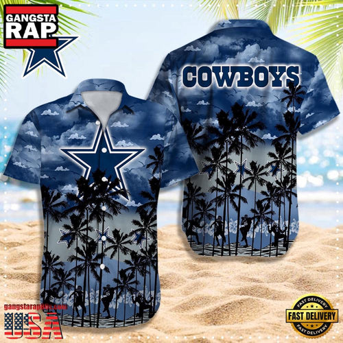 NFL Dallas Cowboys Logo Team Aloha Hawaiian Shirt