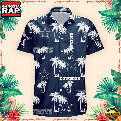 NFL Dallas Cowboys Palm Tree Pattern Hawaii Shirt