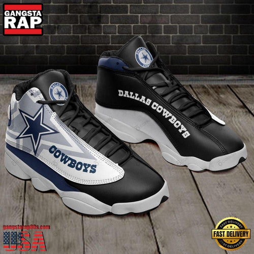 NFL Dallas Cowboys Sport Football Team New Design Air Jordan 13 Running Sneakers Shoes