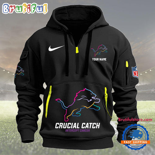 NFL Detroit Lions 2024 NFL Crucial Catch Custom New Hoodie