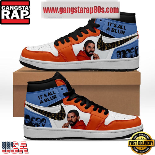 Drake It’s All A Blur Air Jordan 1 Sneakers Shoes