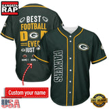 NFL Custom Name Green Bay Packers Best Dad Ever New Design Baseball Jersey Shirt