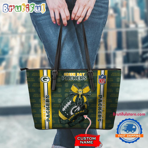 NFL Green Bay Packers Football Team Women’s Leather Tote Bag