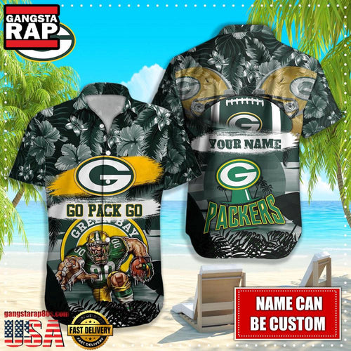 NFL Green Bay Packers Mascot Football Hawaiian Shirt For Men Women