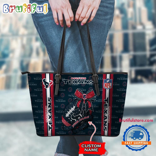 NFL Houston Texans Football Team Women’s Leather Tote Bag