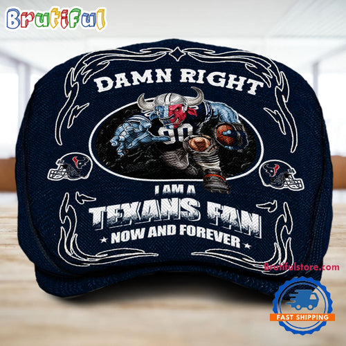 NFL Houston Texans Mascot Football Fans Custom Jeff Cap