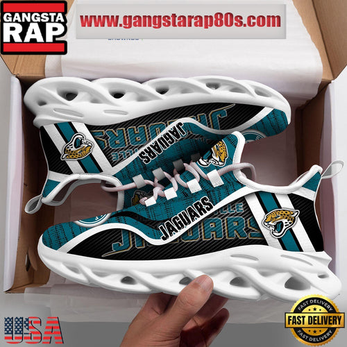 NFL Jacksonville Jaguars Unique Design Max Soul Shoes Running Sneakers