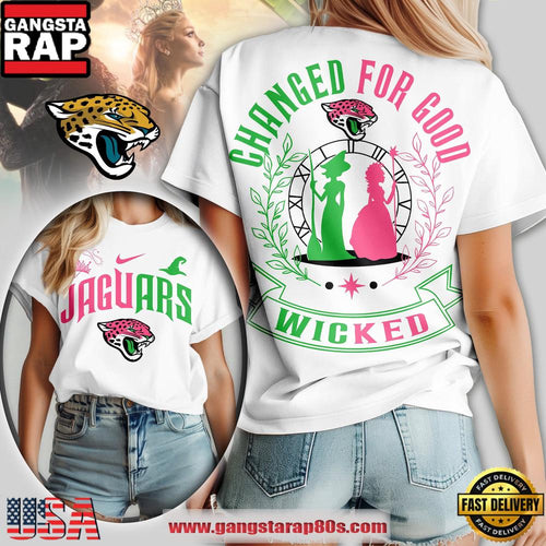 NFL Jacksonville Jaguars Wicked Changed For Good Women T-Shirt