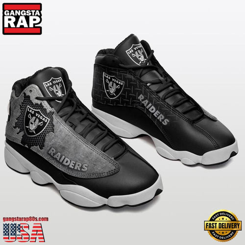 NFL Las Vegas Raiders New Design Air Jordan 13 Running Sneakers Shoes