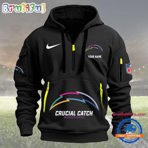 NFL Los Angeles Chargers 2024 NFL Crucial Catch Custom New Hoodie