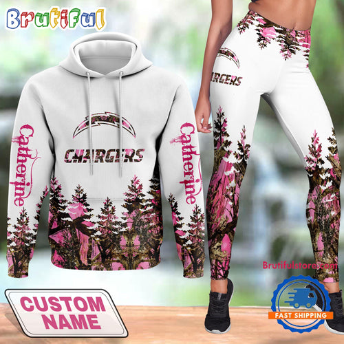 NFL Los Angeles Chargers Special Football Hunting Hoodie And Leggings, Football Limited Hoodie Legging Set