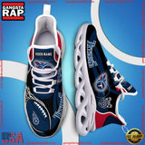 NFL Custom Name Tennessee Titans White C Shoes Max Soul Shoes Running Sneakers