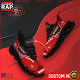 NFL Custom Name San Francisco 49ers Max Soul Shoes Running Sneakers