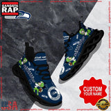 NFL Custom Name Seattle Seahawks Christmas Max Soul Shoes Running Sneakers