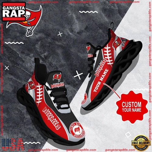 NFL Custom Name Tampa Bay Buccaneers Shoes Sport Loves Max Soul Shoes Running Sneakers