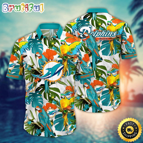 NFL Miami Dolphins Hawaii Shirt Flower Sunshine Inspired Tops