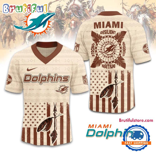 NFL Miami Dolphins Native American 2025 Football Jersey