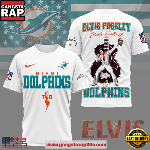 NFL Miami Dolphins x Elvis Presley 2026 Unisex T-Shirt
