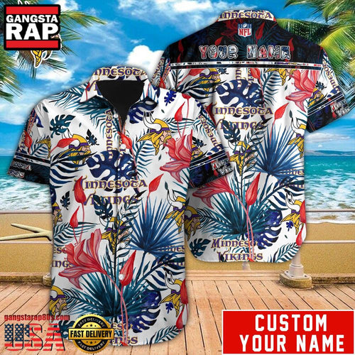 NFL Minnesota Vikings Custom Hawaiian Shirt For Men Women