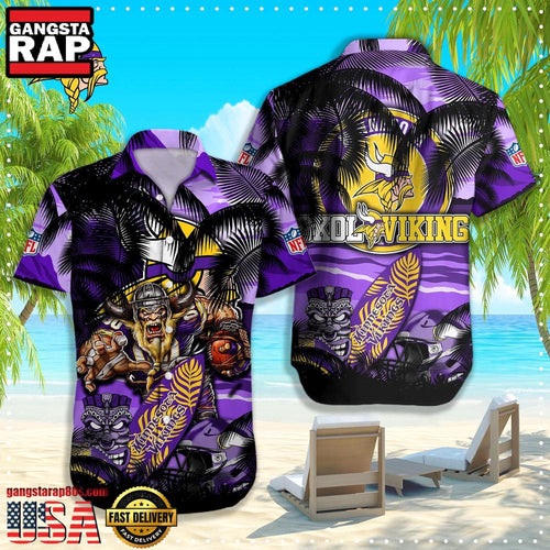 NFL Minnesota Vikings Hawaiian Shirt For Men Women
