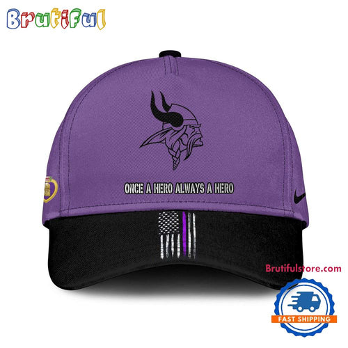 NFL Minnesota Vikings Purple Heart Day Limited Edition Baseball Cap
