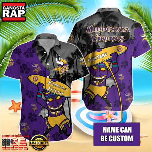NFL Minnesota Vikings Retro Custom Hawaiian Shirts For Men Women
