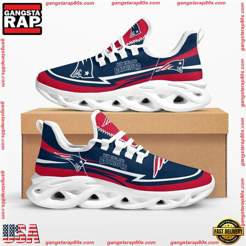 NFL New England Patriots Are Coming Curves Max Soul Shoes Running Sneakers
