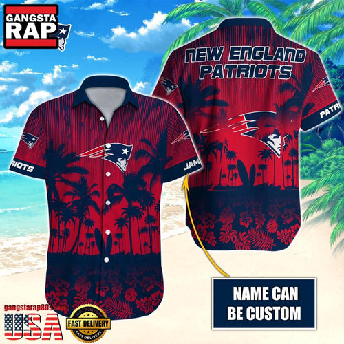 NFL New England Patriots Vintage Style Custom Aloha Shirts For Men Women