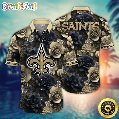 NFL New Orleans Saints Hawaii Shirt Flower Aloha Spirit Shirts