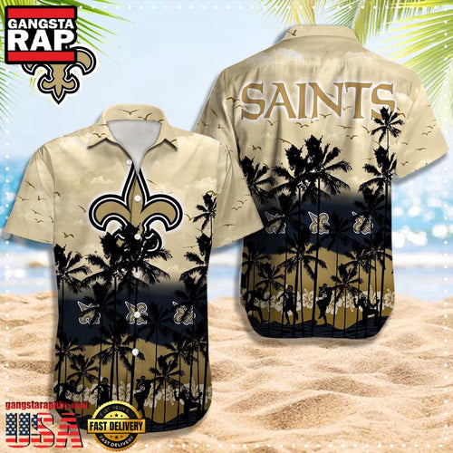 NFL New Orleans Saints Retro Aloha Shirts For Men Women