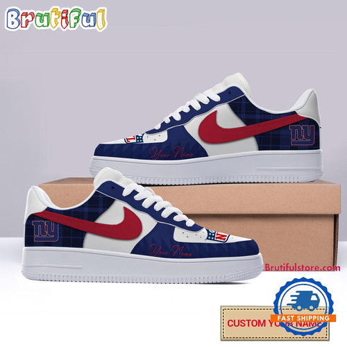 NFL New York Giants Christmas Logo Pattern Custom Air Force 1 Shoes Sneaker