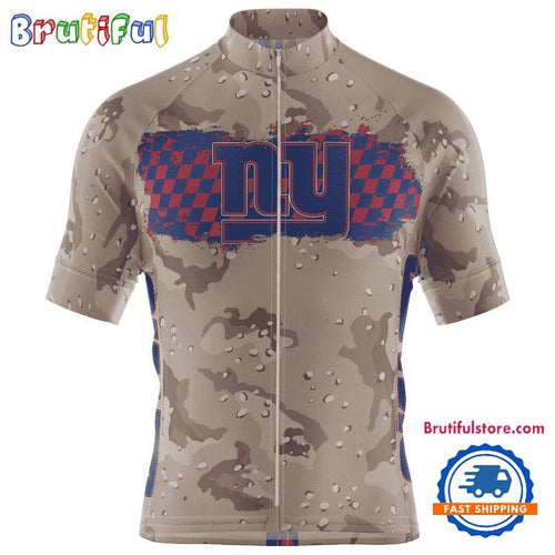 NFL New York Giants Special Desert Camo Cycling Jersey