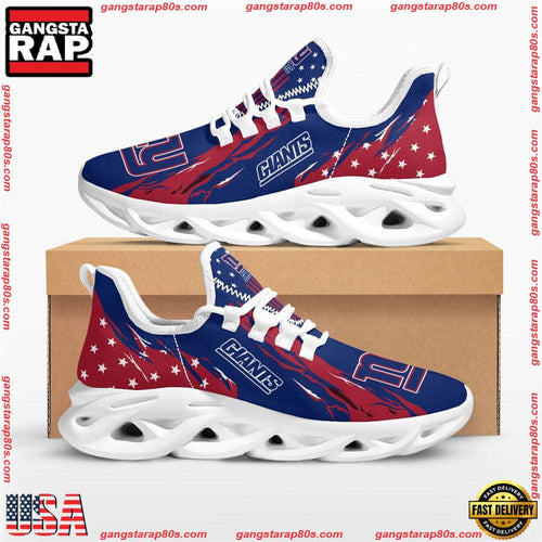 NFL New York Giants Stars and Stripes Max Soul Shoes Running Sneakers Running Sneakers