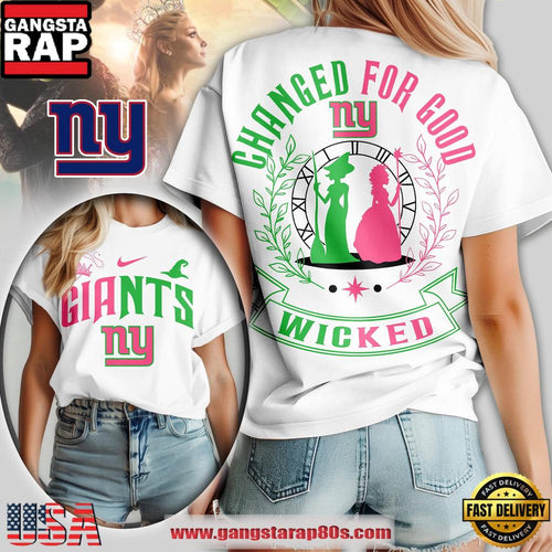 NFL New York Giants Wicked Changed For Good Women T-Shirt