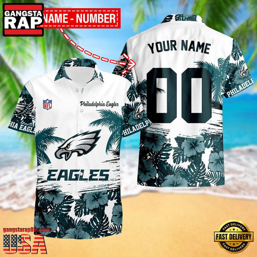NFL Philadelphia Eagles New Design 2025 Custom Name Number Hawaiian Shirt