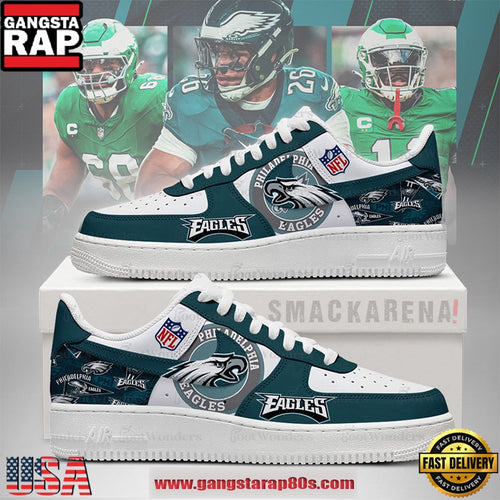 NFL Philadelphia Eagles Trending Football Sneakers Nike Air Force 1 Shoes