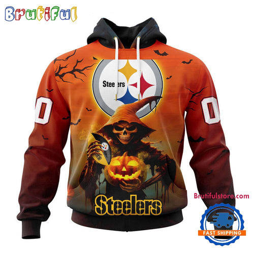 NFL Pittsburgh Steelers Ghost Witches Halloween Custom Hoodie