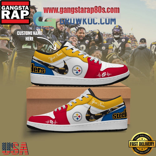 Pittsburgh Steelers Personalized Air Jordan 1 Sneakers Shoes